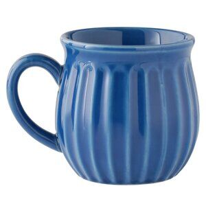 Pioneer Woman Colette Coffee Belly Mug Stoneware Cup Ceramic Blue 12oz